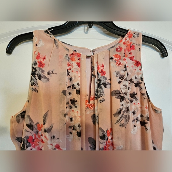 White House Black Market Pink Floral Dress Size 4 - Picture 4 of 8